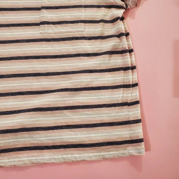 🖤 Dip Pink White Black Stripped T-Shirt 🖤 - Picture 4 of 12